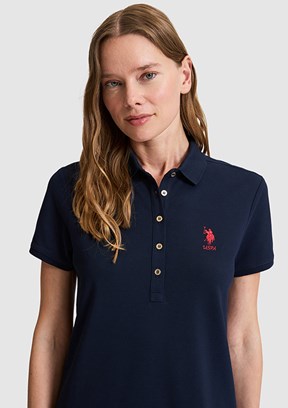 US POLO ASSN - Kadın Lacivert Örme Elbise