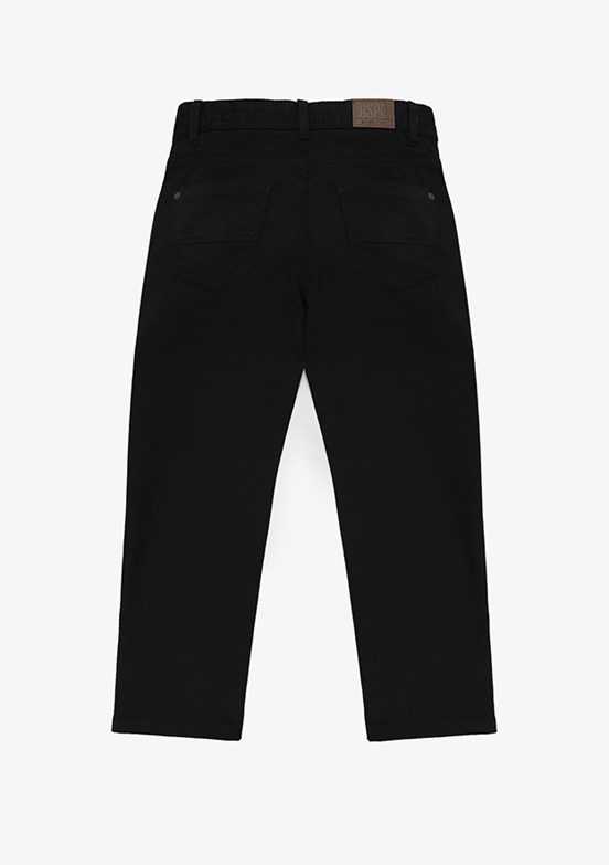 US POLO ASSN - Erkek Çocuk Siyah Chino Pantolon