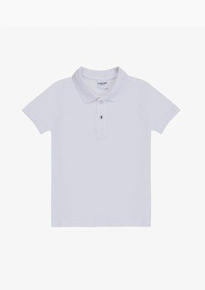 US POLO ASSN - Erkek Çocuk Beyaz Basic T-Shirt