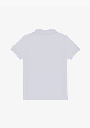 US POLO ASSN - Erkek Çocuk Beyaz Basic T-Shirt