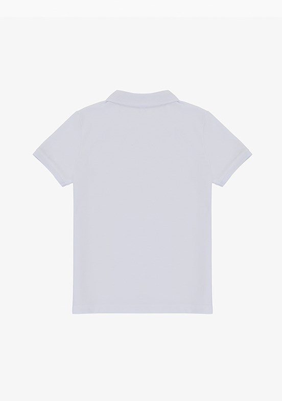 US POLO ASSN - Erkek Çocuk Beyaz Basic T-Shirt