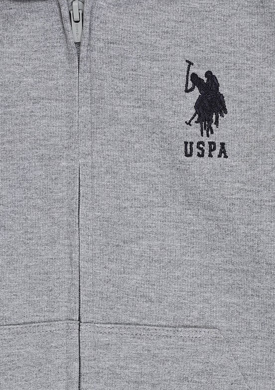 US POLO ASSN - Erkek Çocuk Gri Basic Sweatshirt
