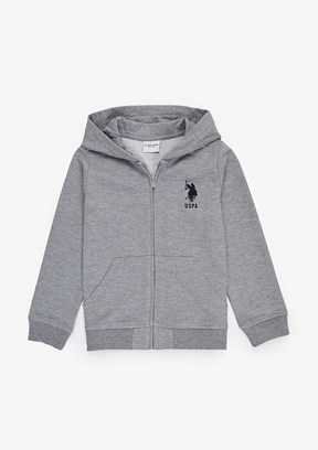US POLO ASSN - Erkek Çocuk Gri Basic Sweatshirt