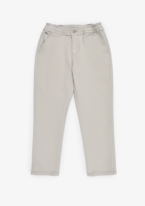 US POLO ASSN - Erkek Çocuk Bej Chino Pantolon