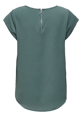 ONLY - 15142784  Onlvıc Kadın Yeşil Bisiklet Yaka Bluz