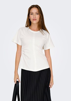 ONLY Onlmarie S/S - 15365258 Kadın Mor Bisiklet Yaka Bluz