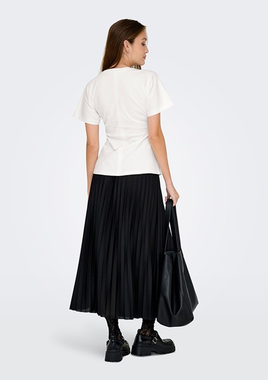 ONLY Onlmarie S/S - 15365258 Kadın Mor Bisiklet Yaka Bluz