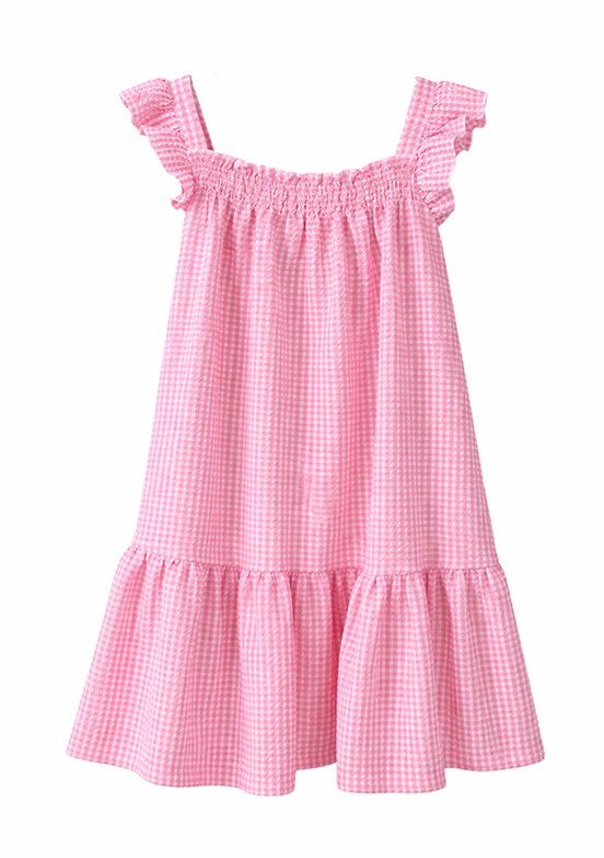 HARİBO - S26G1ELB204 Kız Çocuk Pembe Basic Elbise