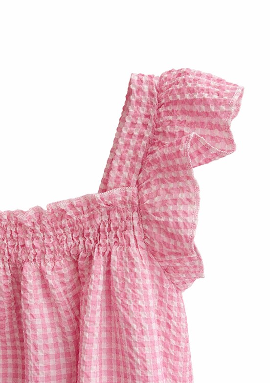 HARİBO - S26G1ELB204 Kız Çocuk Pembe Basic Elbise