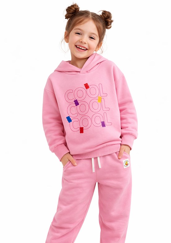 HARİBO - S26G1ET203 Kız Çocuk Pembe Eşofman Takımı