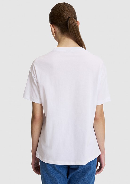 PİERRE CARDİN Kadın Beyaz Comfort T-Shirt