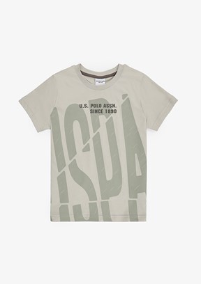 US POLO ASSN - Erkek Çocuk Bej Eşofman Takımı