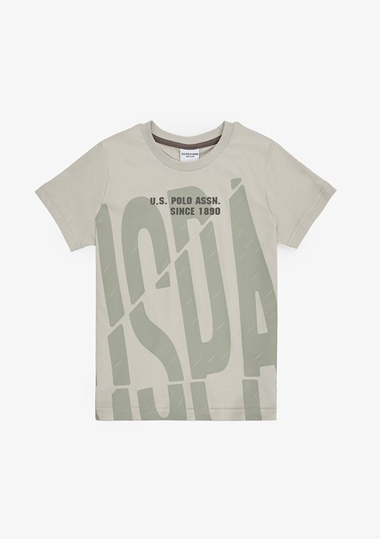 US POLO ASSN - Erkek Çocuk Bej Eşofman Takımı