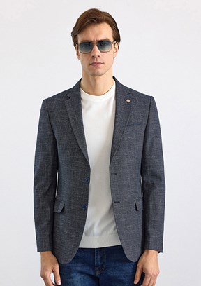 SÜVARİ - SCT2021600002 Erkek Lacivert Slim Ceket