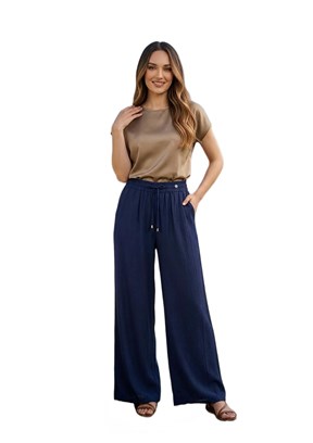 ARMİNE - 26YT221 Kadın Lacivert Normal Bel Pantolon