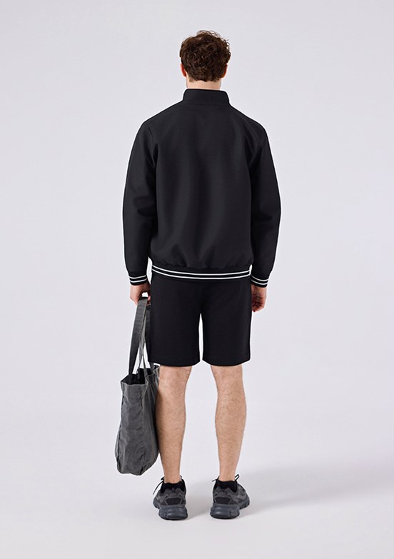 ELLESSE - 6SM4010 Erkek Siyah Baskılı Şort