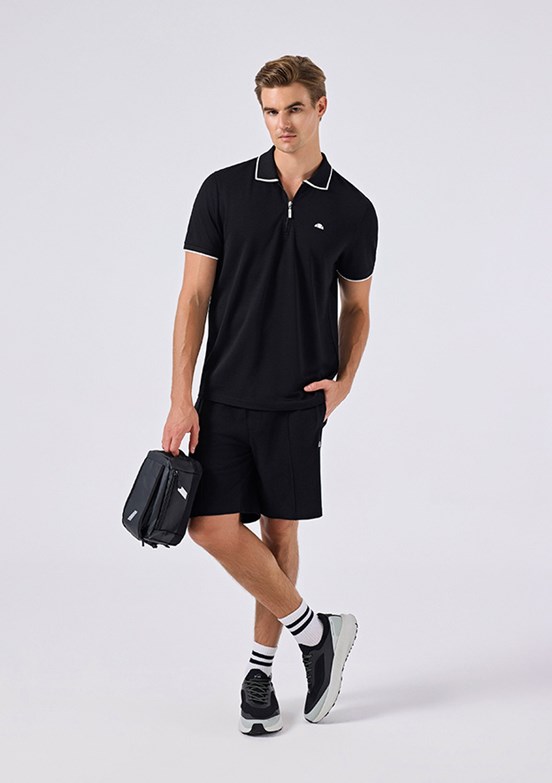 ELLESSE - 6SM4013 Erkek Siyah Baskılı Şort