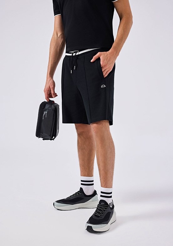ELLESSE - 6SM4013 Erkek Siyah Baskılı Şort
