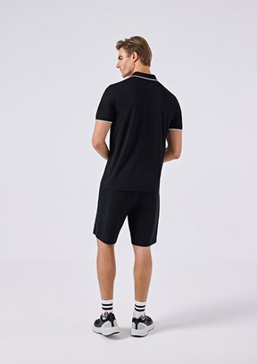 ELLESSE - 6SM4013 Erkek Siyah Baskılı Şort