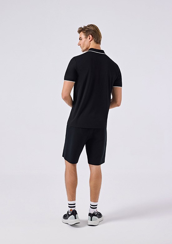 ELLESSE - 6SM4013 Erkek Siyah Baskılı Şort