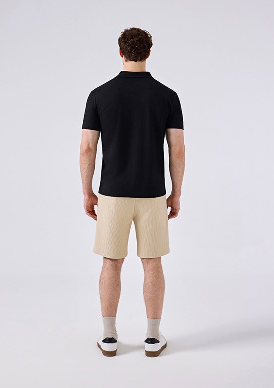ELLESSE - 6SM5003 Erkek Siyah Polo Yaka T-Shirt