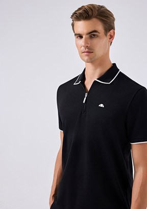 ELLESSE - 6SM5006 Erkek Siyah Polo Yaka T-Shirt