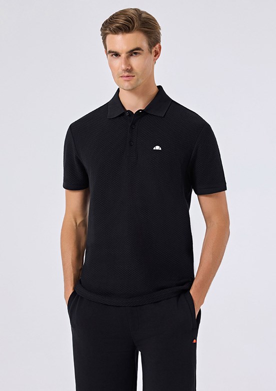 ELLESSE - 6SM5010 Erkek Siyah Polo Yaka T-Shirt