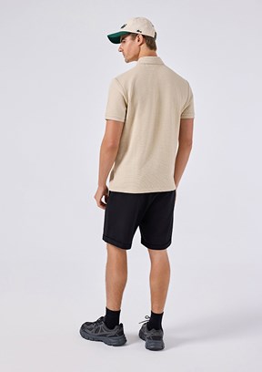 ELLESSE - 6SM5010 Erkek Bej Polo Yaka T-Shirt