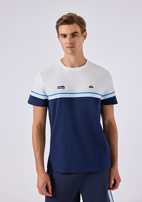 ELLESSE - 6SM5014 Erkek Lacivert Baskılı T-Shirt