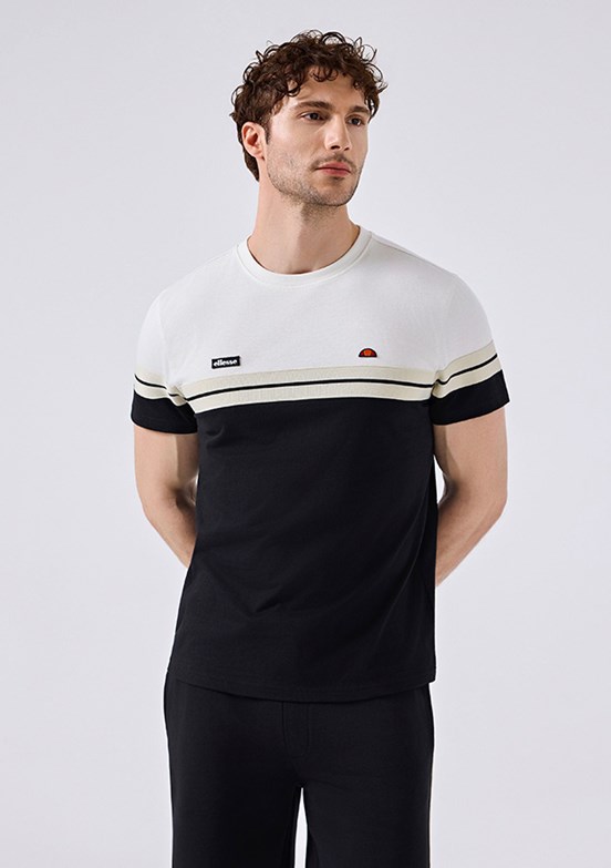ELLESSE - 6SM5014 Erkek Siyah Baskılı T-Shirt