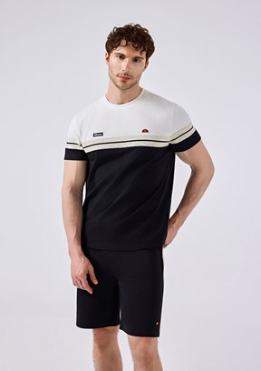 ELLESSE - 6SM5014 Erkek Siyah Baskılı T-Shirt
