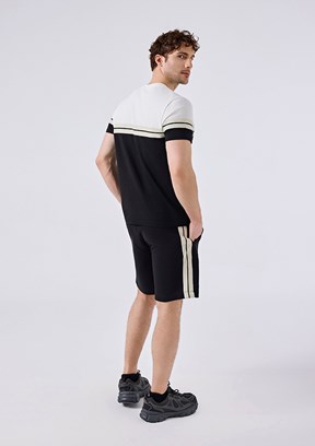 ELLESSE - 6SM5014 Erkek Siyah Baskılı T-Shirt