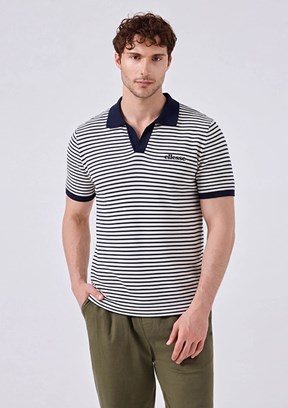 ELLESSE - 6SM5019 Erkek Lacivert Polo Yaka T-Shirt