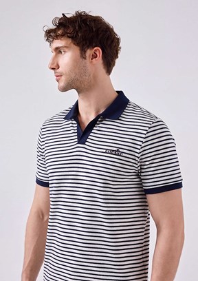 ELLESSE - 6SM5019 Erkek Lacivert Polo Yaka T-Shirt