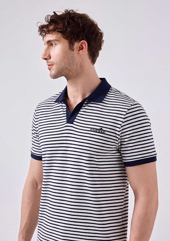 ELLESSE - 6SM5019 Erkek Lacivert Polo Yaka T-Shirt