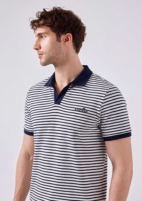 ELLESSE - 6SM5019 Erkek Lacivert Polo Yaka T-Shirt