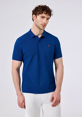 ELLESSE - 6SM5044 Erkek Mavi Polo Yaka T-Shirt