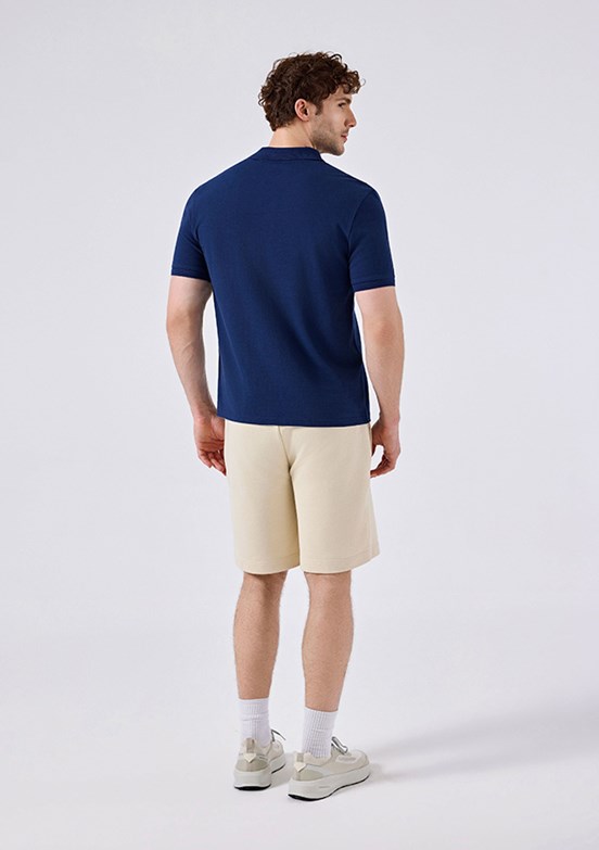 ELLESSE - 6SM5044 Erkek Lacivert Polo Yaka T-Shirt