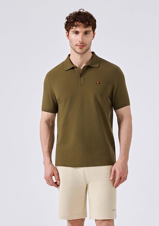 ELLESSE - 6SM5044 Erkek Yeşil Polo Yaka T-Shirt