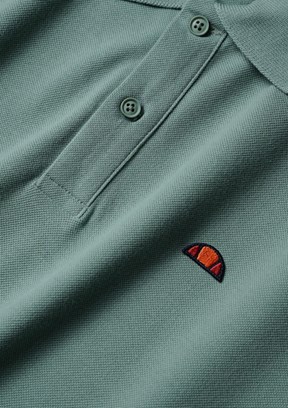 ELLESSE - 6SM5044 Erkek Yeşil Polo Yaka T-Shirt
