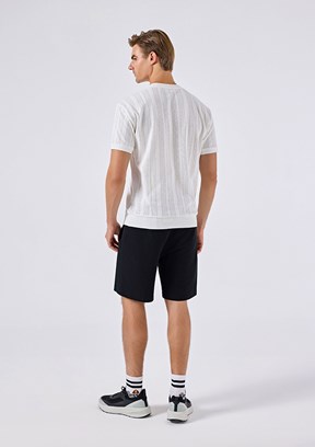 ELLESSE - 6SM5057 Erkek Beyaz Triko T-Shirt
