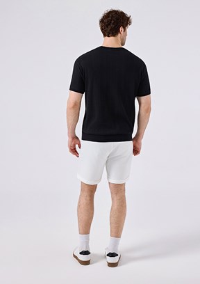 ELLESSE - 6SM5057 Erkek Siyah Triko T-Shirt