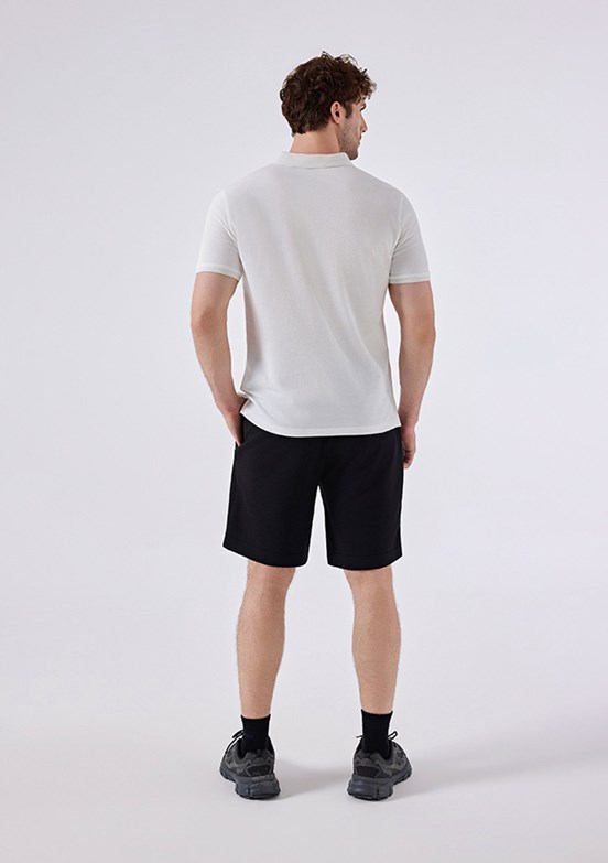 ELLESSE - 6SM5062 Erkek Beyaz Polo Yaka T-Shirt