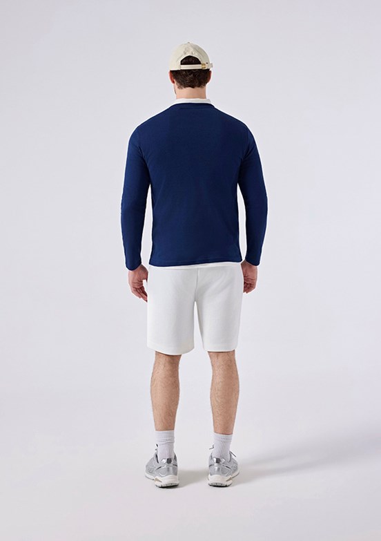 ELLESSE - 6SM5066 Erkek Lacivert Uzun Kol T-Shirt