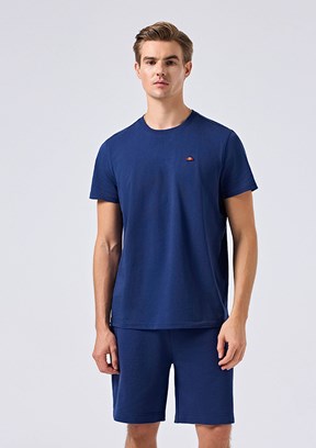 ELLESSE - 6SM5069 Erkek Lacivert Basic T-Shirt