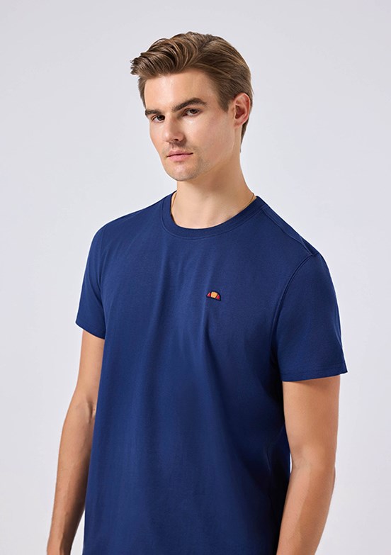 ELLESSE - 6SM5069 Erkek Lacivert Basic T-Shirt