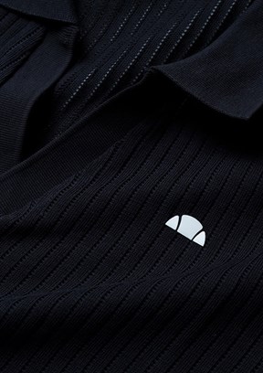 ELLESSE - 6SM5047 Erkek Siyah Polo Yaka T-Shirt