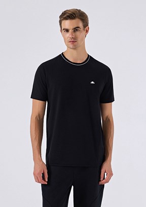 ELLESSE - 6SM5058 Erkek Siyah Triko T-Shirt