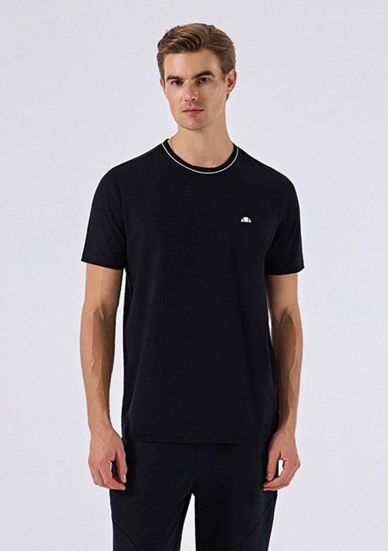 ELLESSE - 6SM5058 Erkek Siyah Triko T-Shirt