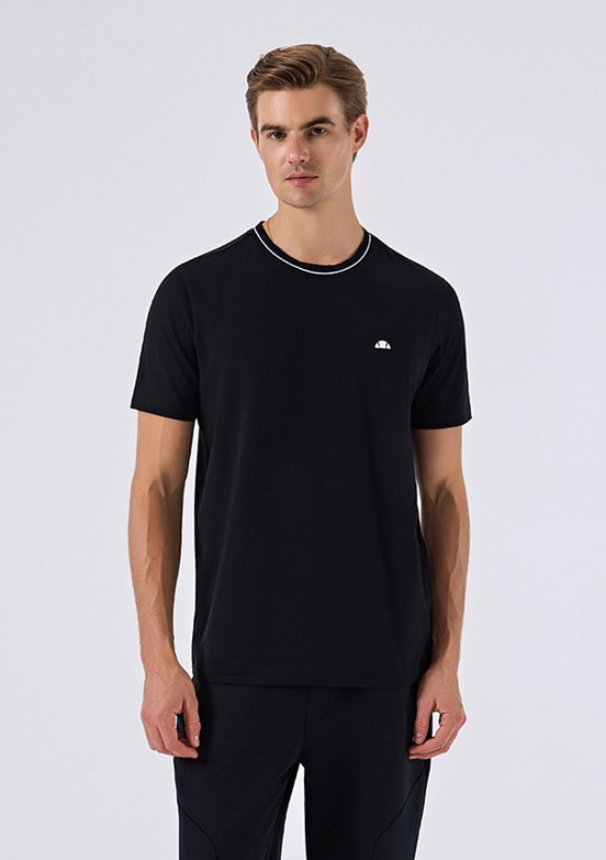 ELLESSE - 6SM5058 Erkek Siyah Triko T-Shirt